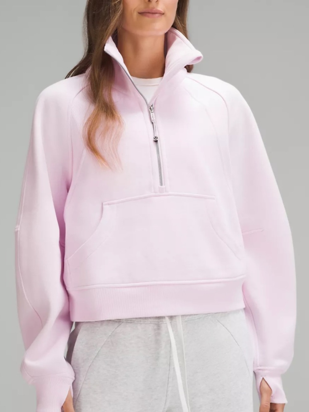 Lululemon Pink Scuba Half-Zip